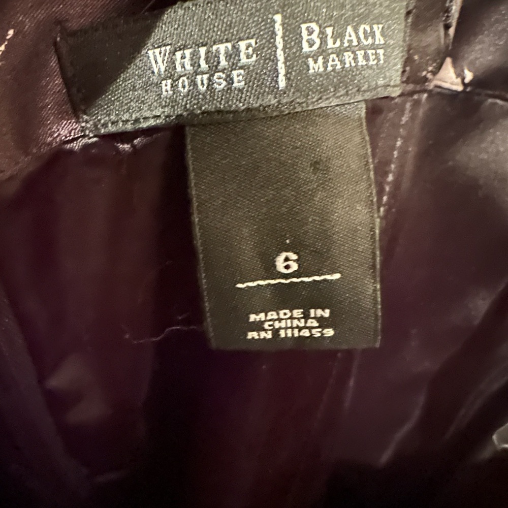 White House Black Market Black Sheath Strapless Cocktail Dress - Picture 3 of 3